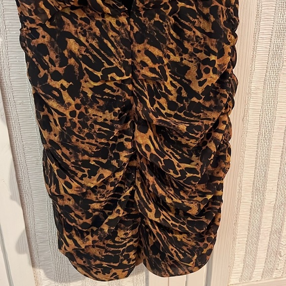 All Saints Hali Ambient Dress cheetah print size 2 - Picture 7 of 9